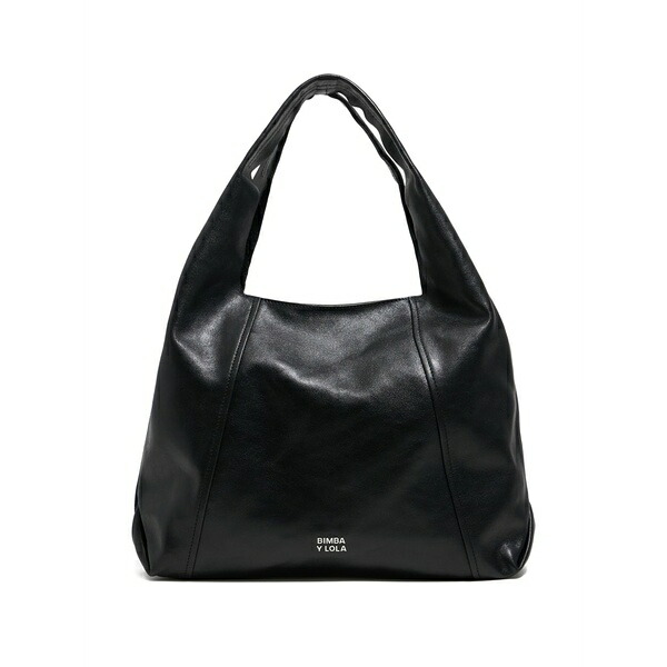 ビンバ イ ローラ レディース トートバッグ 御徒面子 Large paper leather tote bag Black