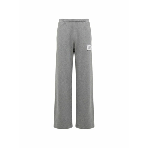 マルタンマルジェラ メンズ 心地よいズボン下 ボトムス Logo-patch track pants Grey
