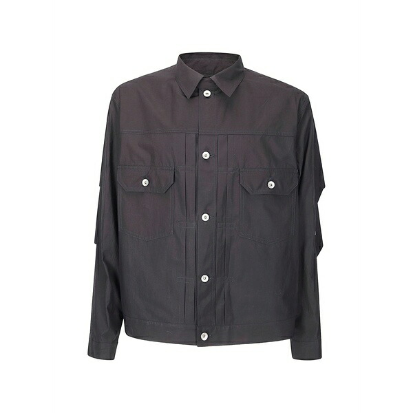 サカイ メンズ 上衣＆上衣 アウター Typewriter shirt jacket Grey