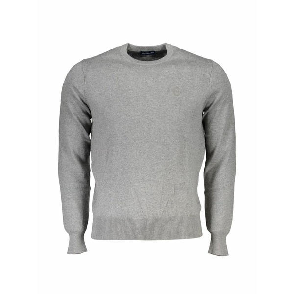 北の方大売り出し メンズ 編み物\u0026ティーシャツ アウター Long-sleeve crew-neck sweater Grey