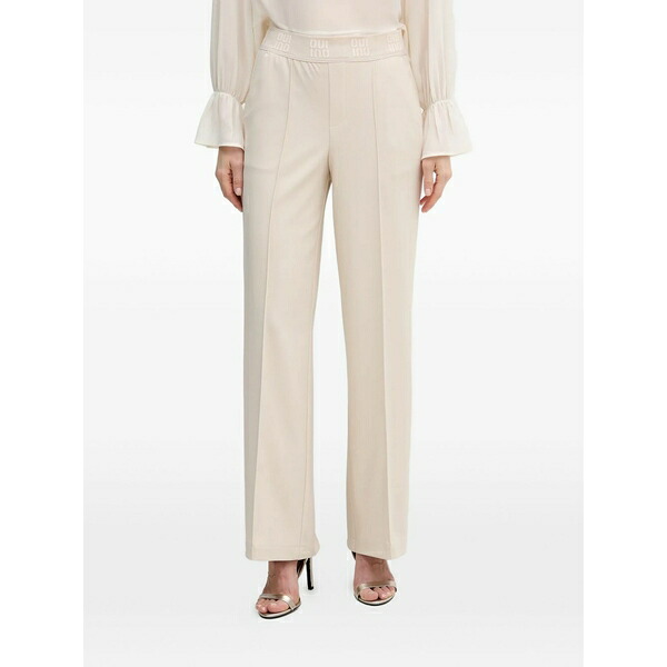 ウイ レディース 心地好いズボン下 ボトムス Logo trousers Neutrals