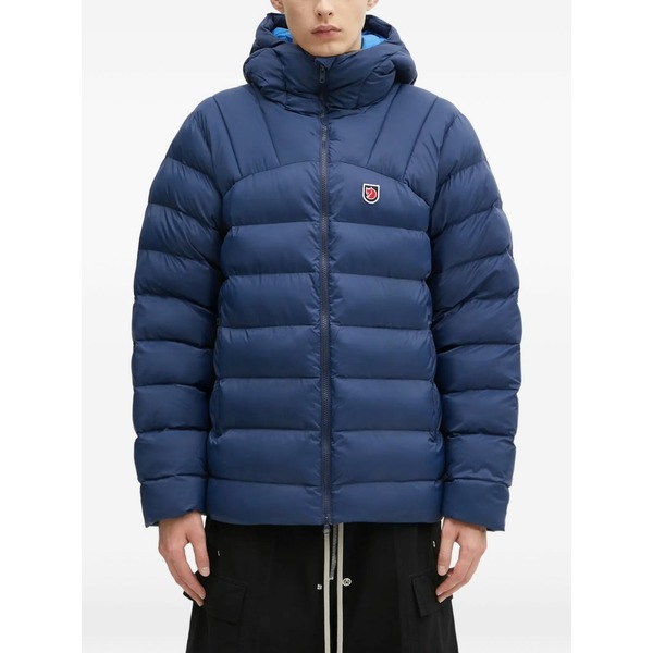 フェールラーベン メンズ 上衣＆上衣 アウター Expedition hooded-padded jacket Blue