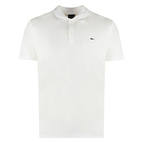 ポールアンドシャーク メンズ スポーツシャツ トップス Logo-embroidered polo shirt White