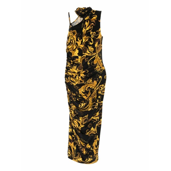 呼びりん探し回る レディース 衣裳 トップス Barocco-print dress Black