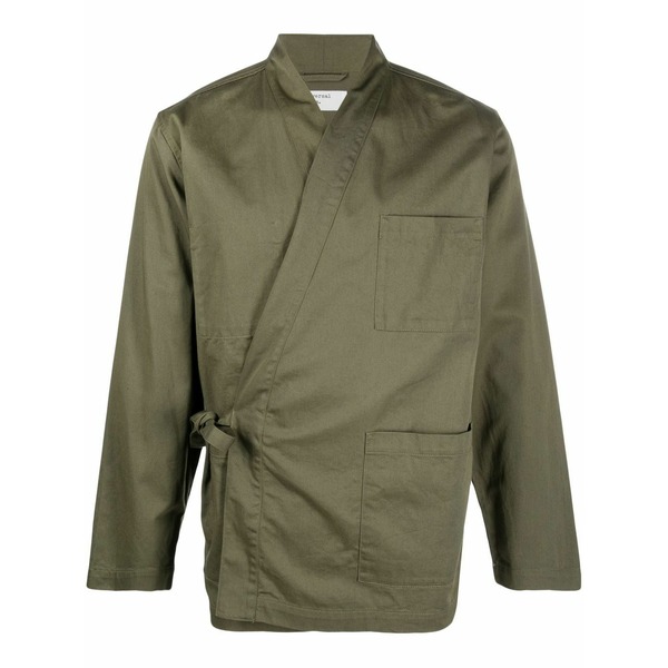 ユニバーサルワークス メンズ 上衣＆上衣 アウター Side-tie fastening jacket Green