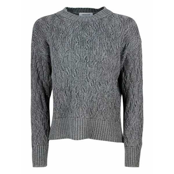 ファビアナ フィリッピ レディース 編み物\u0026スウェーター アウター Cable-knit wool sweater  Grey