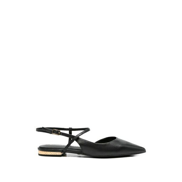 タマリス レディース パンプス シューズ Ankle-strap flat pumps Black