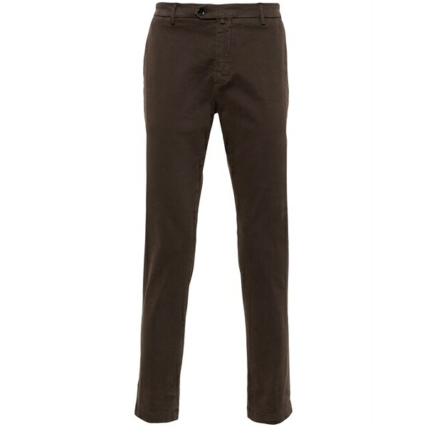 ブリリア 1949 メンズ カジュアルパンツ ボトムス Cotton chino trousers Brown|asty