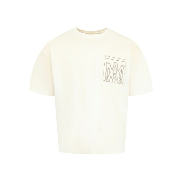 アミリ メンズ ティーシャツ トップス Outline-pocket t-shirt Neutrals