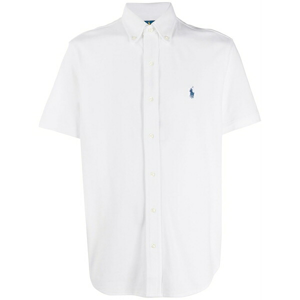 ラルフローレン メンズ スポーツシャツ トップス Embroidered logo polo shirt White