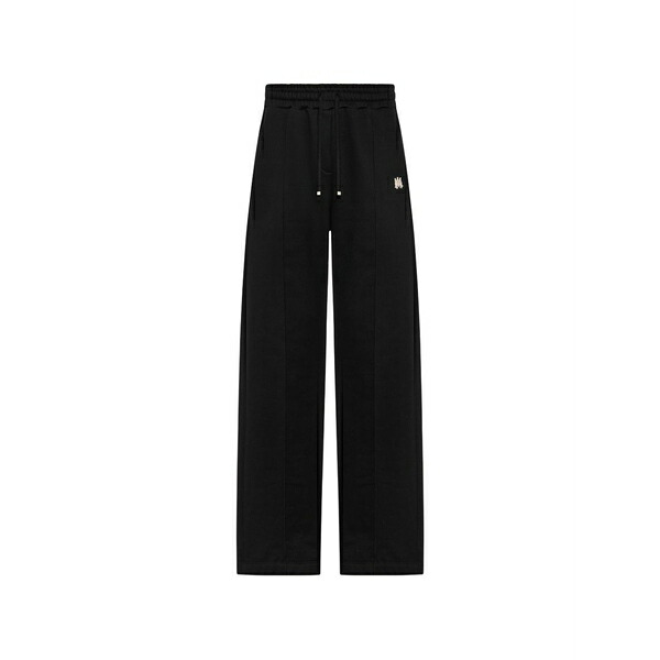 アミリ レディース 心地よいズボン下 ボトムス Logo-applique drawstring track pants Black