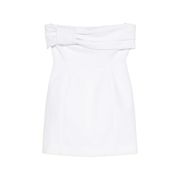 アニエバイ レディース 衣裳 トップス Cocktail strapless knotted-detail dress White
