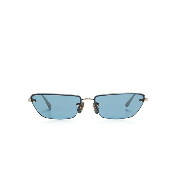 リンダ ファロー レディース 黒眼鏡＆アイウェア 添え物 Cat-eye sunglasses Gold