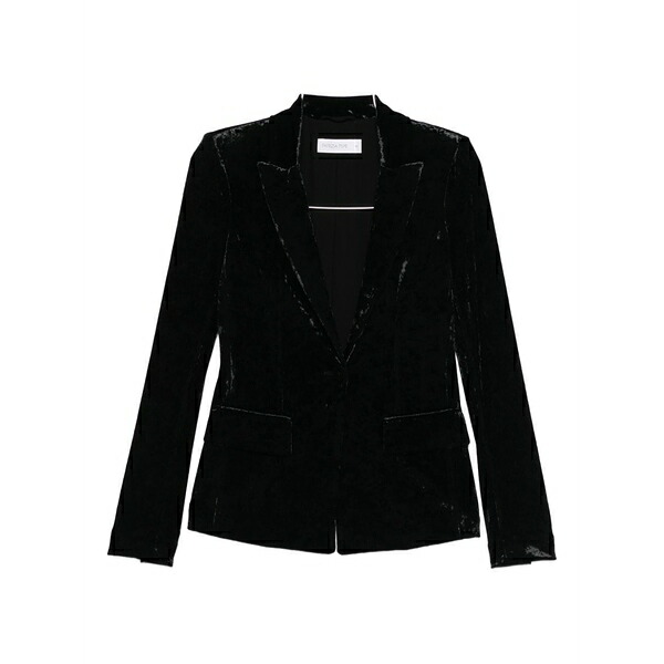 パトリツィア ペペ レディース 上衣＆上衣 アウター Velvet blazer Black
