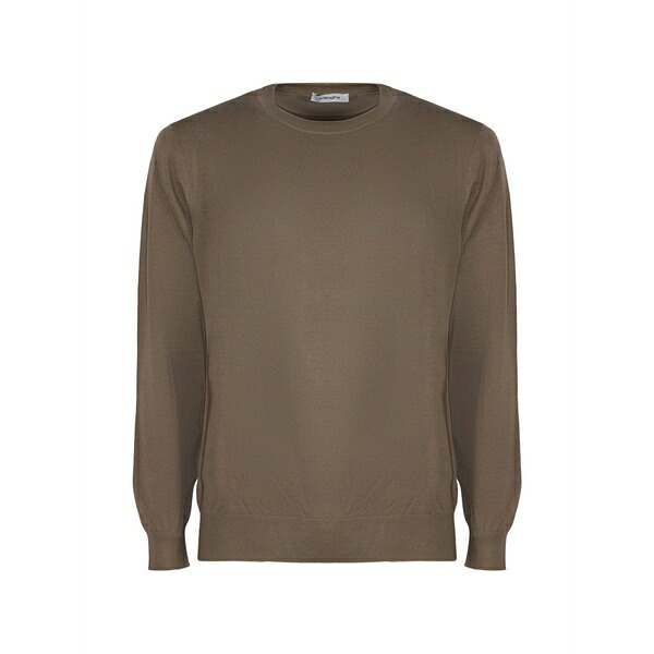 カングラ  メンズ 編み物\u0026プルオーバー アウター Ribbed-trim sweater Brown