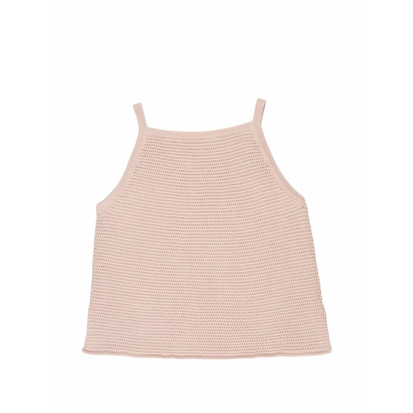 スローウエア レディース カットソー トップス Slim-fit cotton top Pink｜asty