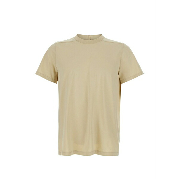 リックオウエンス メンズ ティーシャツ トップス Crew-neck stitched t-shirt Neutrals