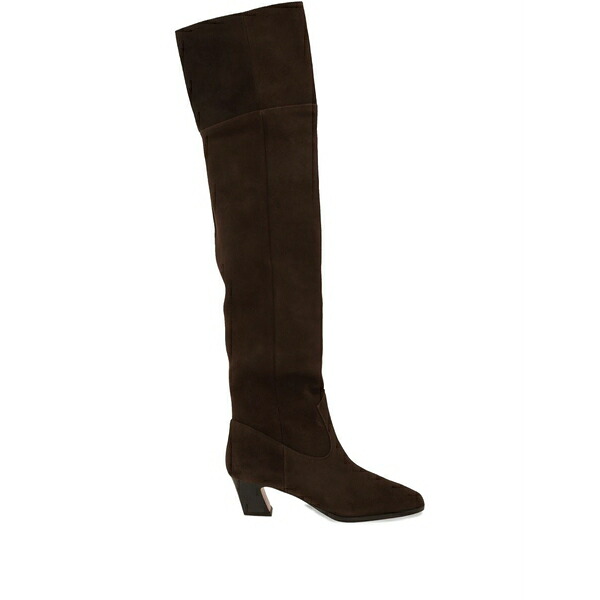 アクアズーラ レディース ブーツ シューズ 50粍 nomad square-toe boots Brown
