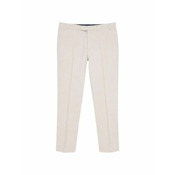 PTトリノ メンズ 心地好いズボン下 ボトムス Pressed-crease slim-fit trousers Grey