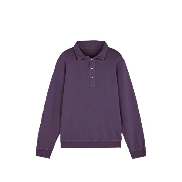 フォルテラ メンズ スポーツシャツ トップス Hunting long-sleeve polo shirt Purple