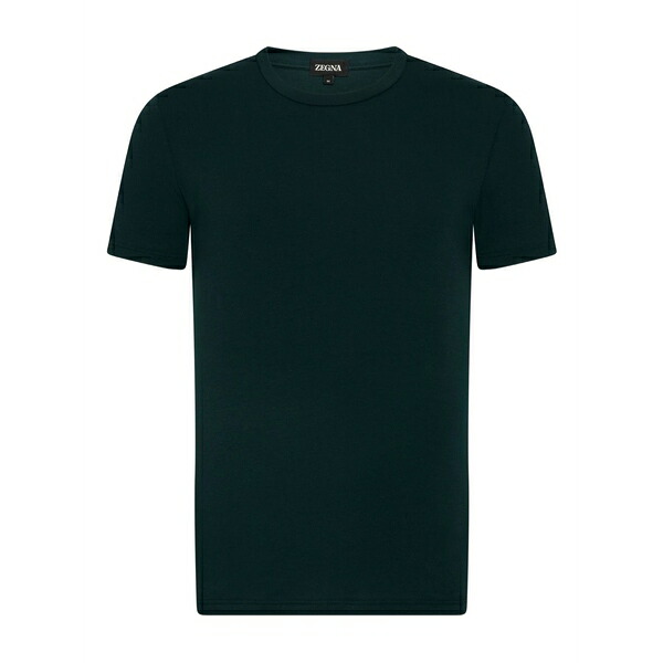 ゼニア メンズ Tシャツ トップス Crew-neck t-shirt Green｜asty