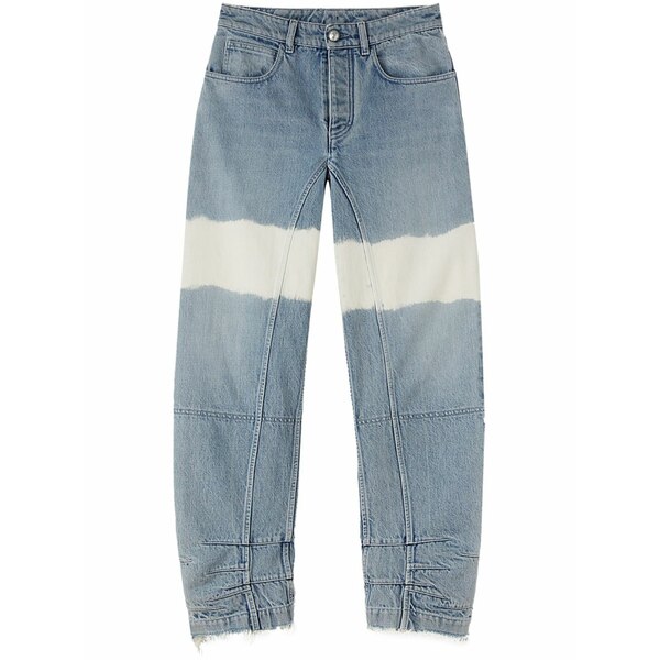 ジル・サンダー レディース ジーンズズボン下 ボトムス High-waist colour-block jeans Blue
