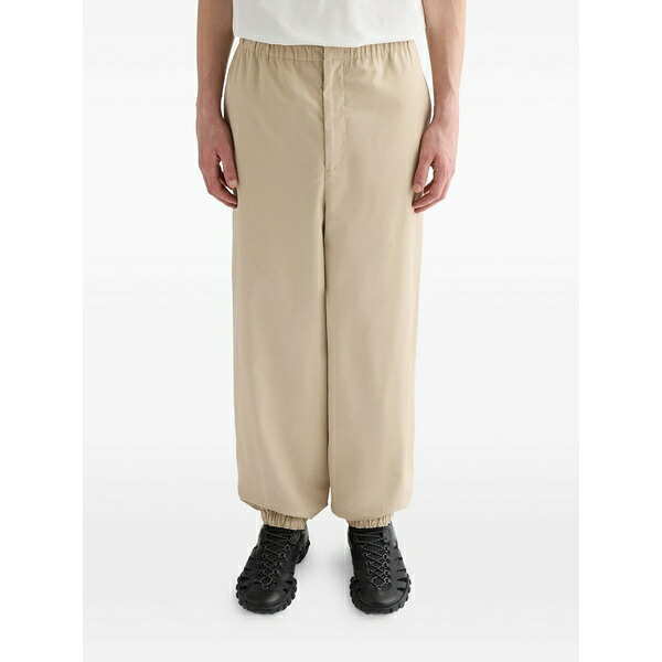 ジル・サンダー メンズ カジュアルパンツ ボトムス Elasticated-hem trousers Neutrals｜asty