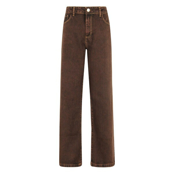 フェデリカ・トシ レディース ジーンズズボン下 ボトムス Belt-loops jeans Brown