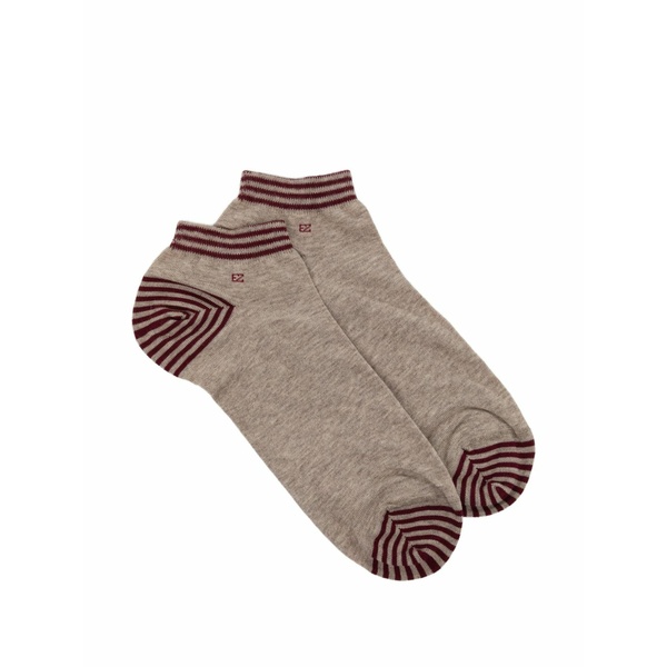 ゼニア メンズ ソックス アンダーお召しもの Tallone righette socks Neutrals