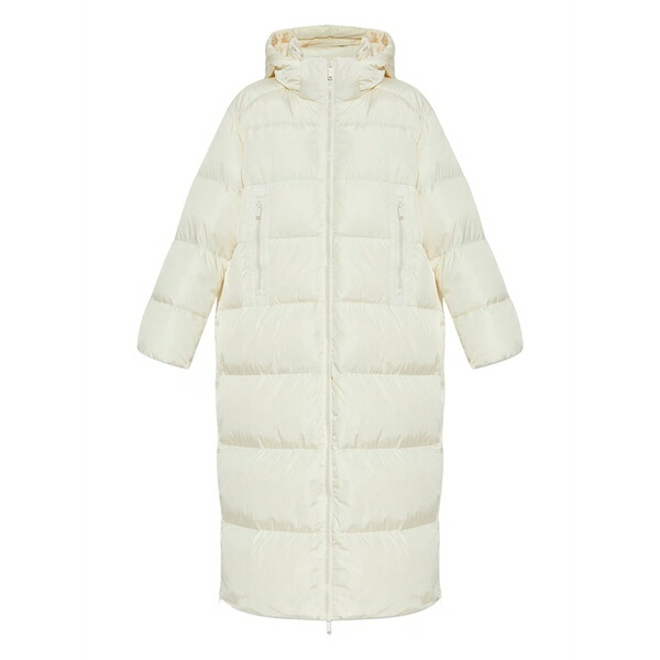エーディーディーダウン レディース 厚地の外套 アウター Zip-fastening padded coat Neutrals