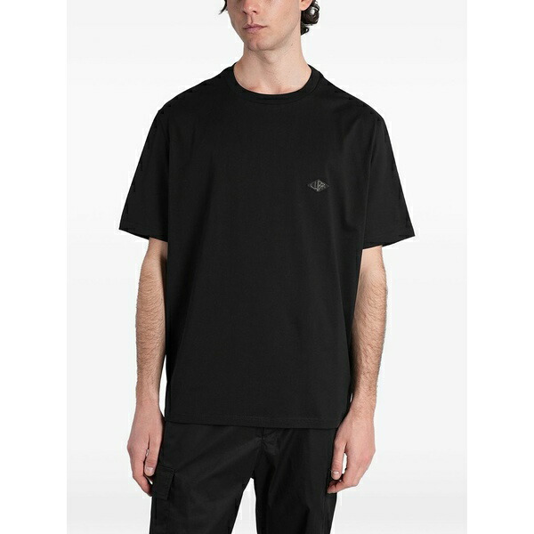 ロウブランド メンズ ティーシャツ トップス B240 logo-patch t-shirt Black