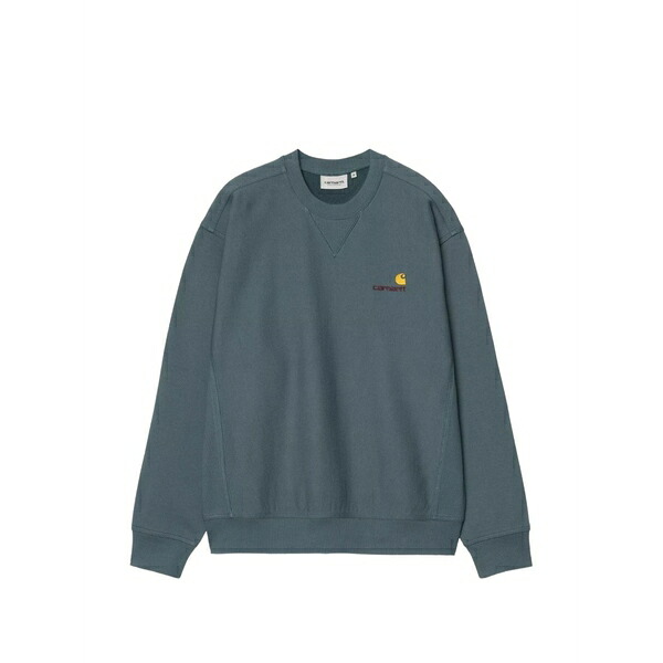 鉄道車両ハート型 メンズ パーカー・スウェットシャツ アウター American script logo-detail sweatshirt Blue