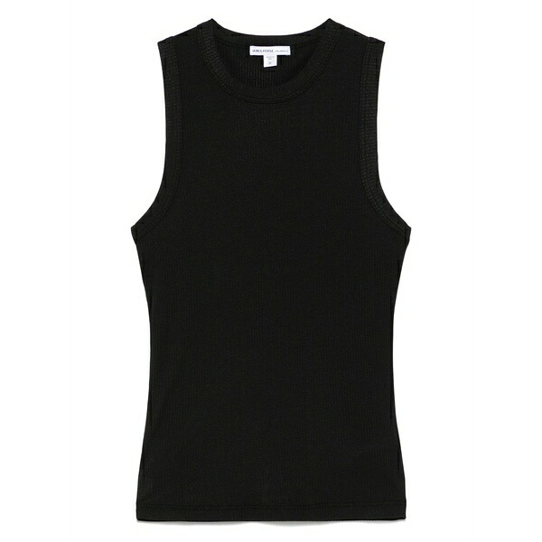 ジェームス 金入れ レディース カットソー トップス Ribbed tank top Black
