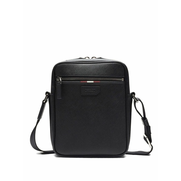 バリー メンズ ショルダーバッグ 御徒面子 Stripe-detail messenger bag Black