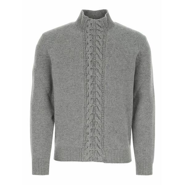 フォーティーンブロス メンズ 編み物\u0026プルオーバー アウター Virgin wool sweater  Grey