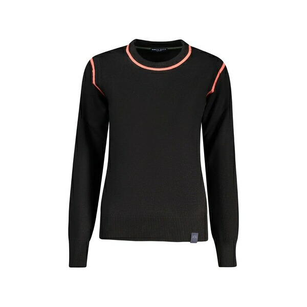 北の方大売り出し レディース 編み物\u0026スウェーター アウター Logo-patch round-neck sweater Black