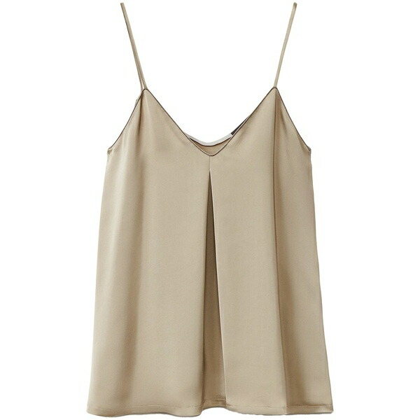 ファビアナ フィリッピ レディース カットソー トップス Pleat detailing tank top Neutrals