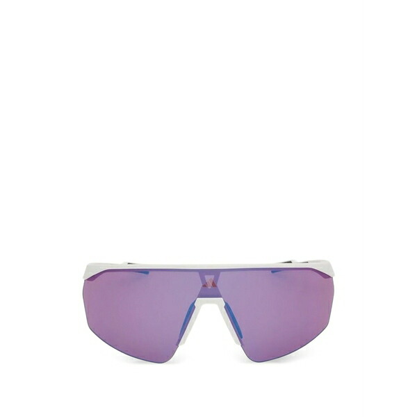 アディダス メンズ サングラス・アイウェア 付属物 Mirror-lens geometric sunglasses White