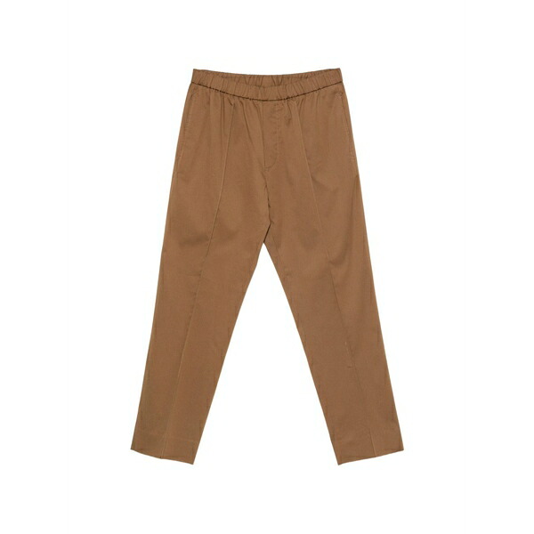 パウロペコラ メンズ 心地好いズボン下 ボトムス Elasticated-waistband trousers Brown