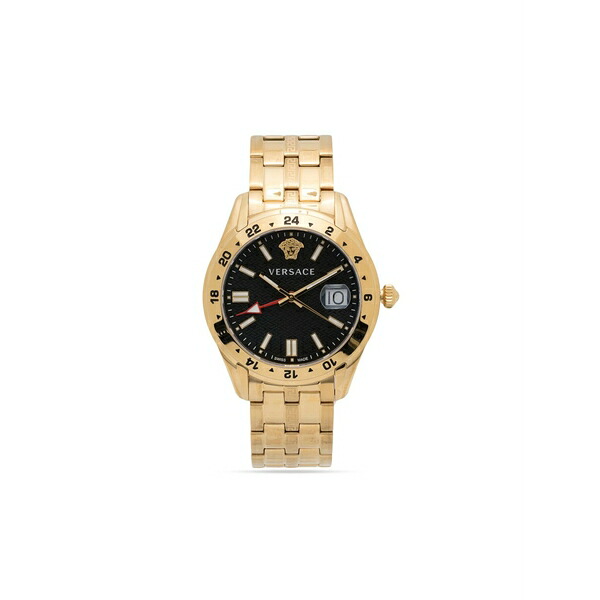 ヴェルサーチ メンズ ウォッチ 佩び物 Greca time gmt 41粍 Black