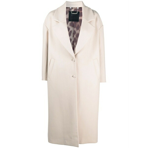 フィリップ飾り気の無い レディース 厚地の外套 アウター Iconic plein wool-blend coat Neutrals