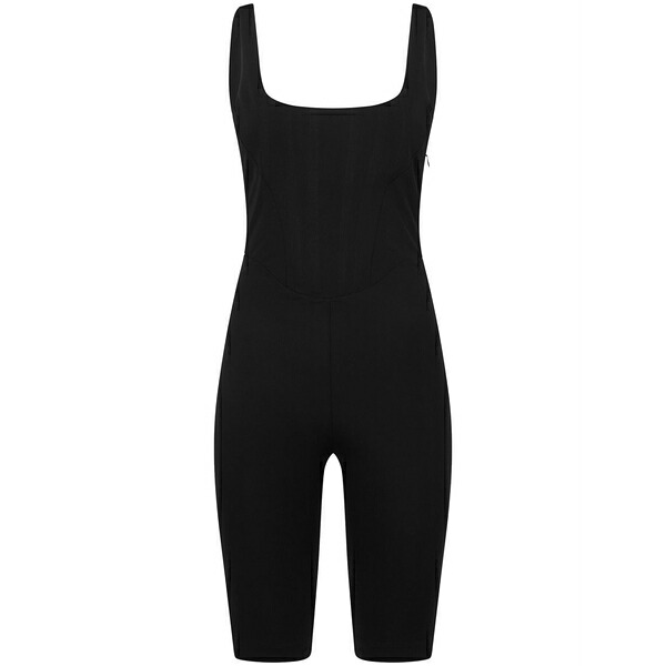 ディースクエアード レディース 衣裳 トップス Square-neck sleeveless playsuit Black