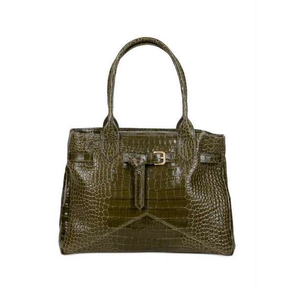 バランタイン レディース ショルダーバッグ 御徒面子 Medium kate buckle embossed shoulder bag Green
