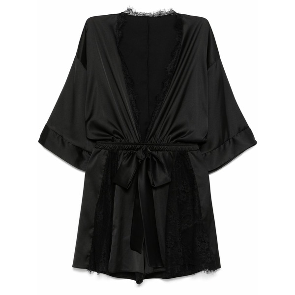 アルケミー レディース 衣裳 トップス X lia aram lace-trim playsuit Black