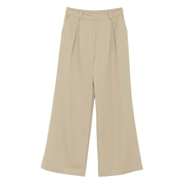 パトリツィア ペペ レディース カジュアルパンツ ボトムス Pleated wide-leg trousers Neutrals|asty