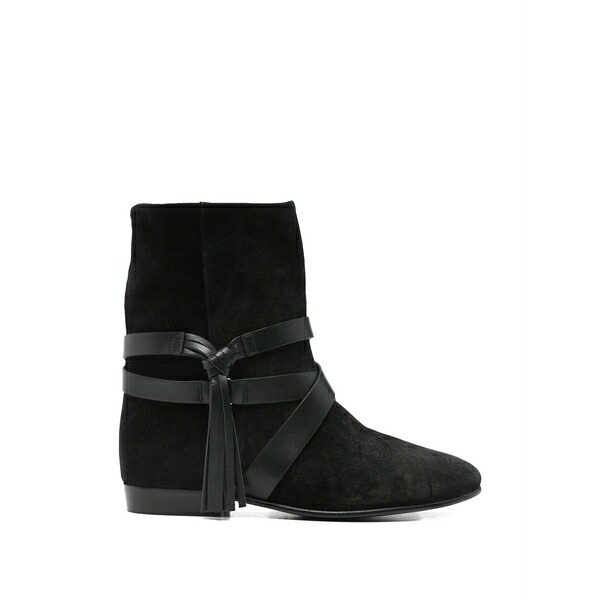 イザ呼びりん マラン レディース ブーツ シューズ Rejen tassel boots Black