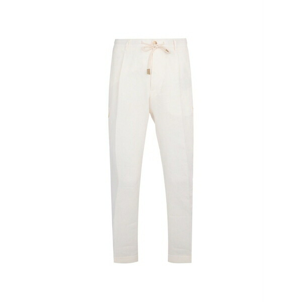 グランサッソ メンズ 心地よいズボン下 ボトムス Drawstring cargo pants Neutrals