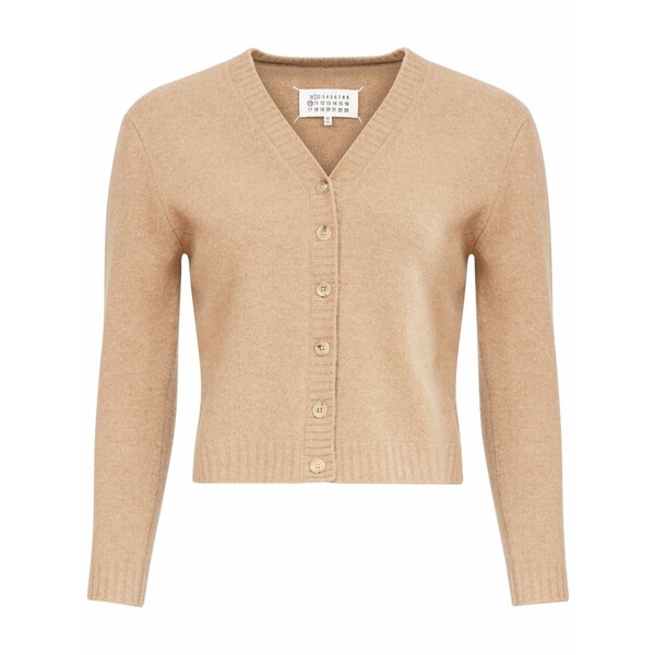 マルタンマルジェラ レディース ジレー アウター V-neck wool cardigan Neutrals