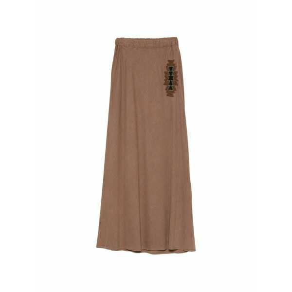 バザー晴れ晴れしい レディース スコート ボトムス Elasticated-waistband maxi skirt Brown