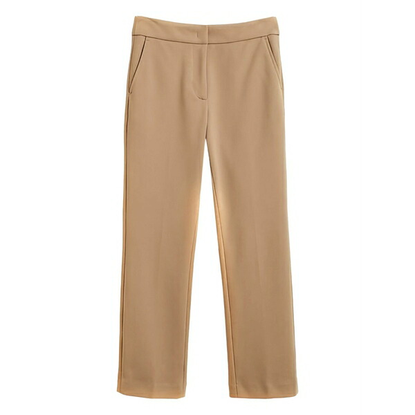 ガント レディース 心地好いズボン下 ボトムス Concealed-fastening pocket trousers Neutrals